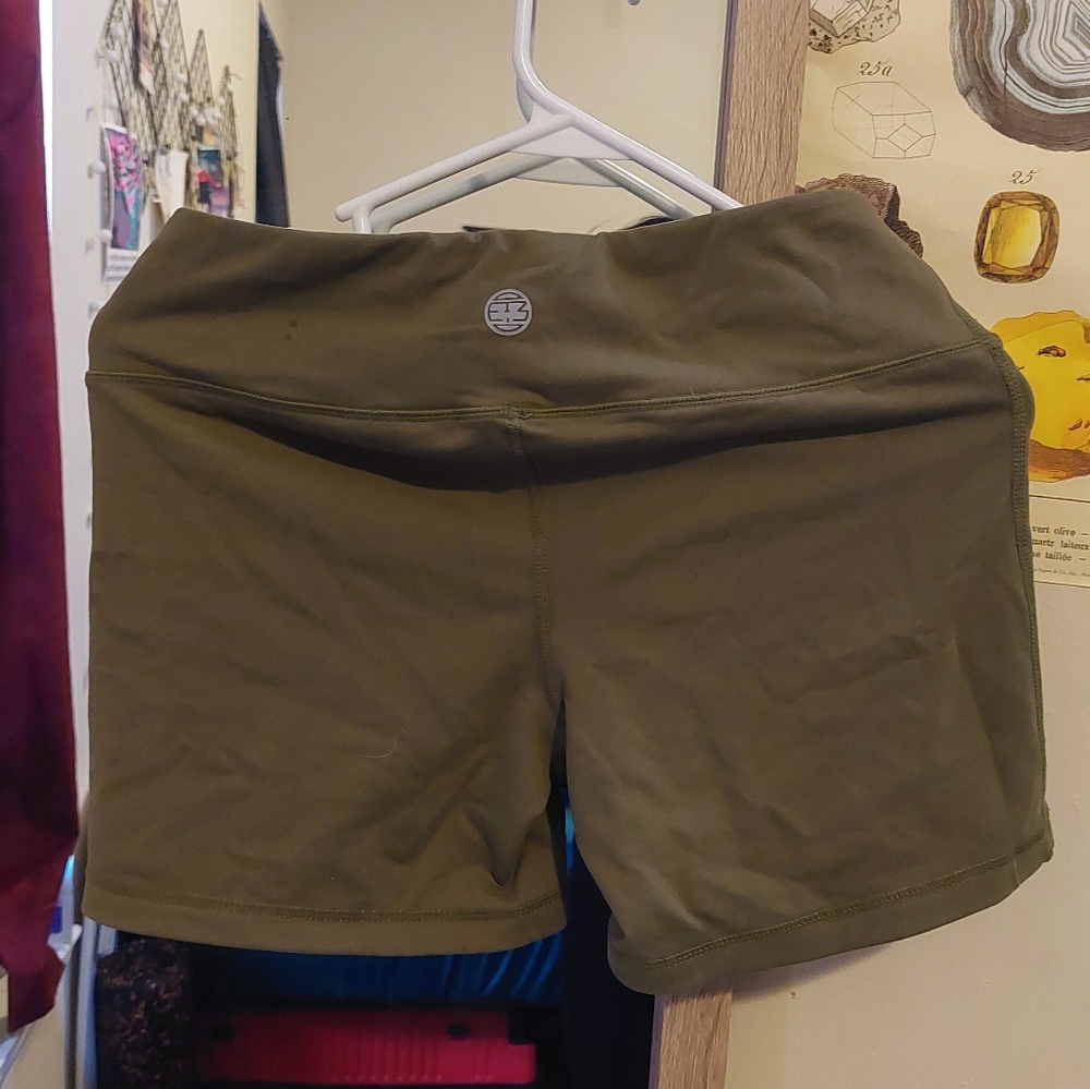 Military green IAB (I Am Becoming) Shorts